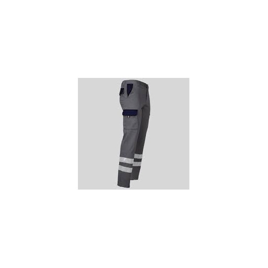 Pantalon Unisexe Multipoches Taille Élastiquée Gamo Bi Colore + 2 Bandes Réfléchissantes
