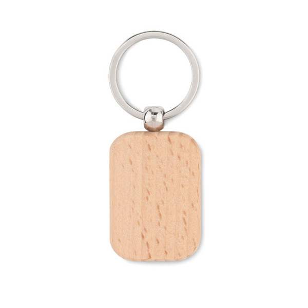 Porte Clé en Bois Forme Rectangulaire