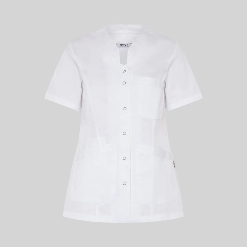 Blouse Femme Oporto Bouton-Pression Blanc