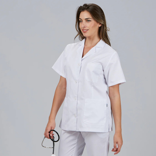Tunique Femme Blanche Manches Courtes