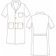 Blouse Homme Manches Courtes Sergé Blanc