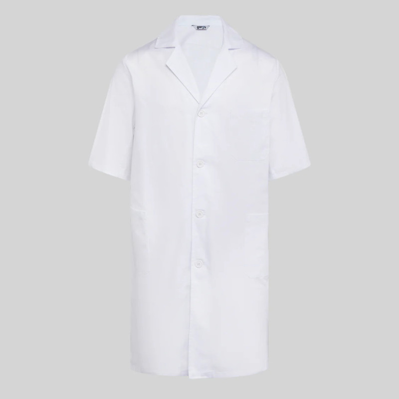 Blouse Homme Manches Courtes Sergé Blanc