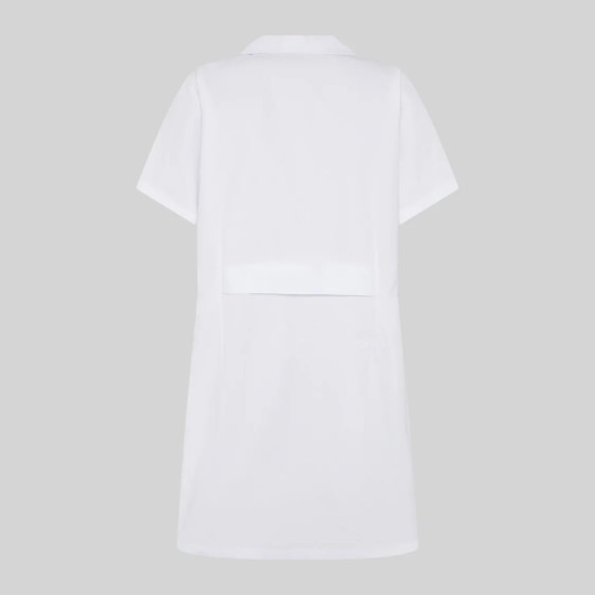 Blouse Femme Manches Courtes Sergé Blanc