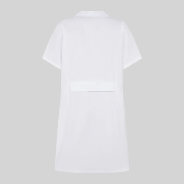 Blouse Femme Manches Courtes Sergé Blanc