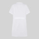 Blouse Femme Manches Courtes Sergé Blanc