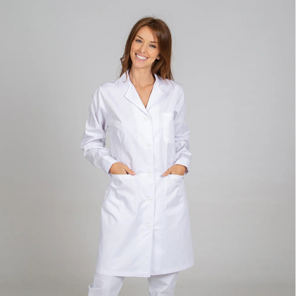 Blouse Femme Manches Longues Sergé Blanc