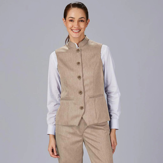 Gilet Femme Col Mao Lujan