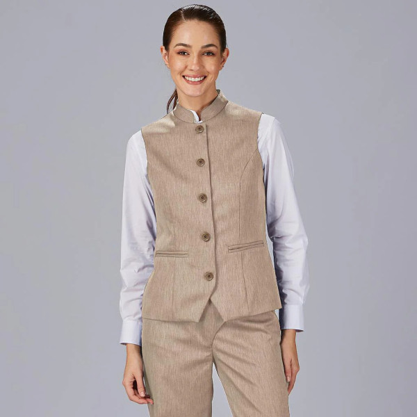 Gilet Femme Col Mao Lujan