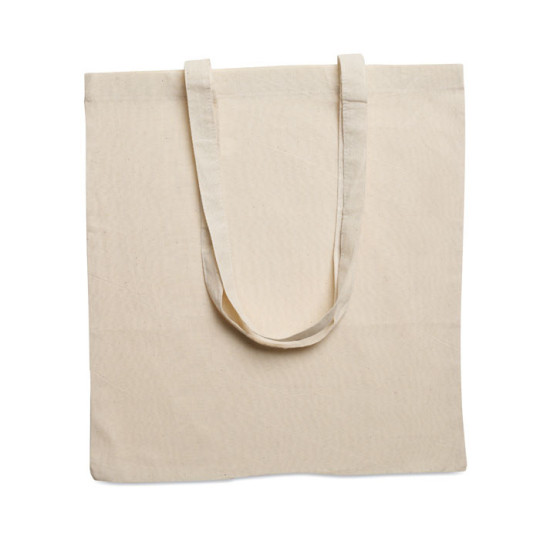 Sac shopping en coton avec anses longues.