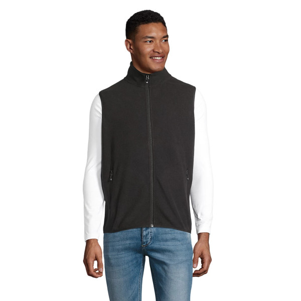 Veste micropolaire zippée sans manche unisexe Factor SOL'S