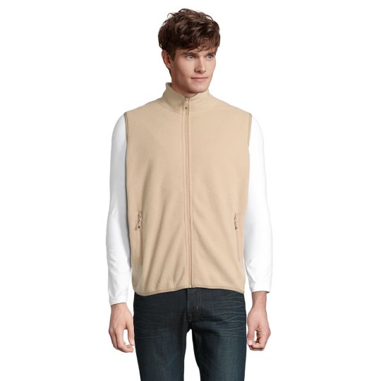 Veste micropolaire zippée sans manche unisexe Factor SOL'S