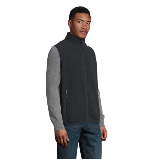 Veste micropolaire zippée sans manche unisexe Factor SOL'S