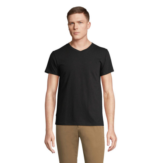T-Shirt col V, 100 % coton semi-peigné ringspun SOL'S REGENT V
