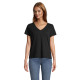 T-Shirt Col V FEMME, 100 % coton SOL'S REGENT
