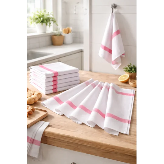 Lot de 12 Torchons Héritage 100% Coton