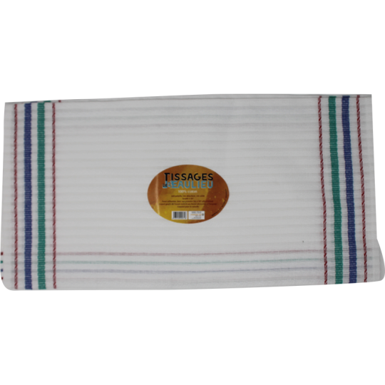 Essuie Verre100% coton 210 grammes Tissu gaufré spécial anti-peluche