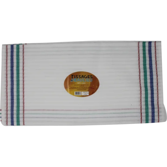Essuie Verre100% coton 210 grammes Tissu gaufré spécial anti-peluche