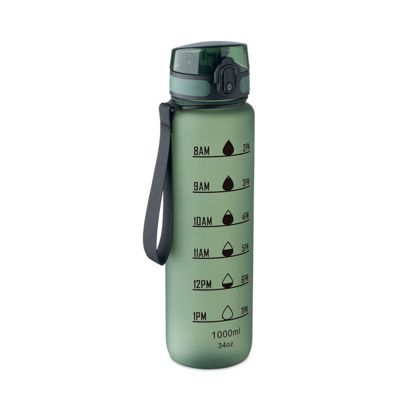 Bouteille de sport en RPET 1 litre.