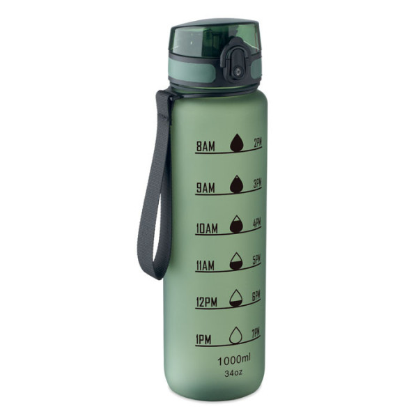 Bouteille de sport en RPET 1 litre.