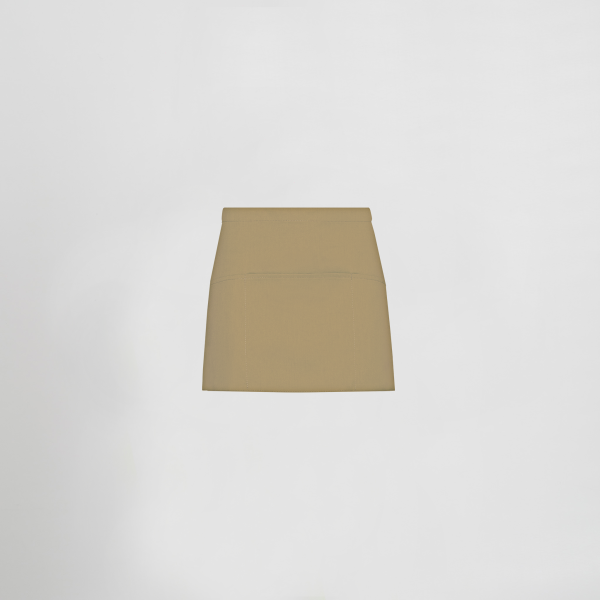 Tablier Court Avec Poches Sergé Polyester 30X60 Cm Gary's Workwear
