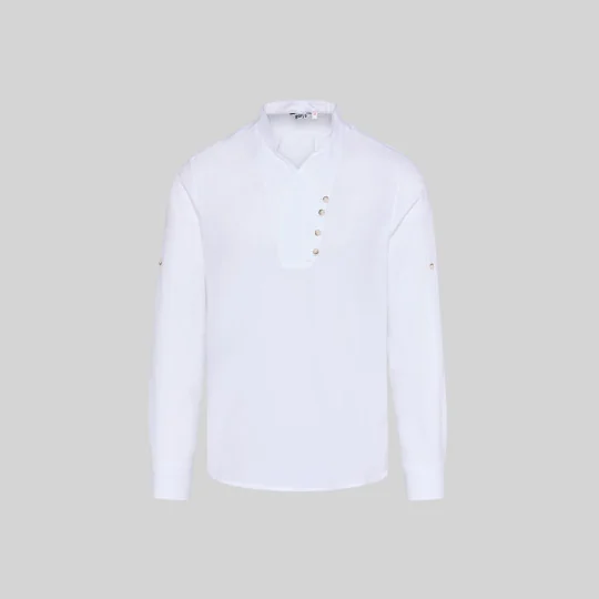 Chemise Homme Chambray Col Mao Nias Gary's Workwear