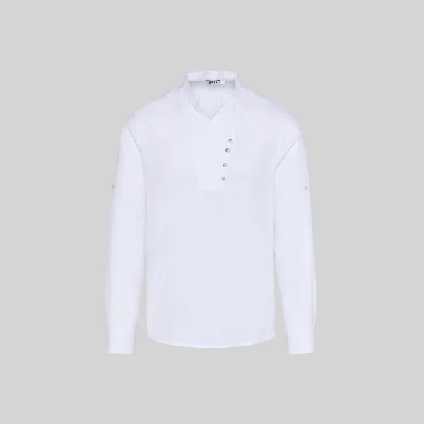 Chemise Homme Chambray Col Mao Nias Gary's Workwear