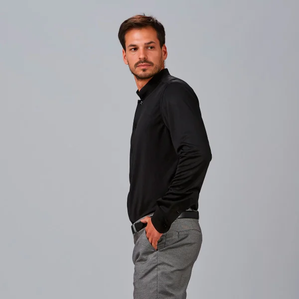 Chemise Homme C/Mao Slim Fit Interlock Pietro Gary's Workwear