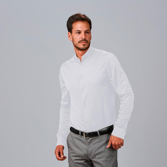 Chemise Homme C/Mao Slim Fit Interlock Pietro Gary's Workwear