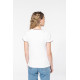 T-shirt maille piquée col V femme Kariban