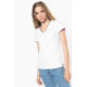 T-shirt maille piquée col V femme Kariban