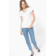 T-shirt maille piquée col V femme Kariban