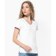 T-shirt maille piquée col V femme Kariban