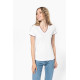 T-shirt maille piquée col V femme Kariban