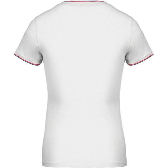 T-shirt maille piquée col V femme Kariban