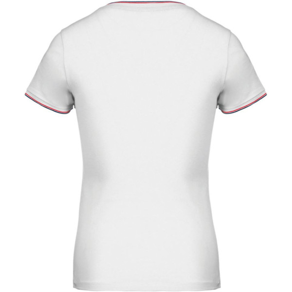 T-shirt maille piquée col V femme Kariban