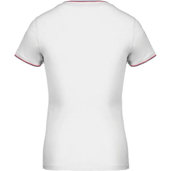 T-shirt maille piquée col V femme Kariban