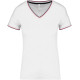 T-shirt maille piquée col V femme Kariban