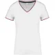 T-shirt maille piquée col V femme Kariban