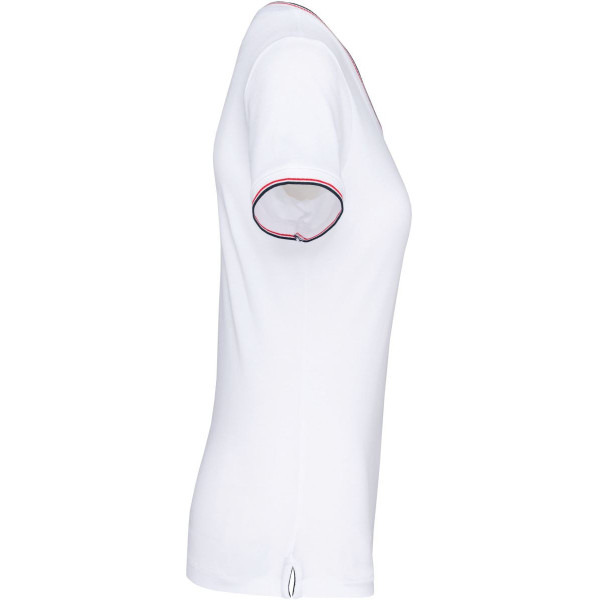 T-shirt maille piquée col V femme Kariban