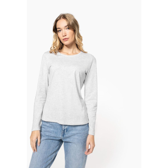 T-shirt col rond manches longues femme Kariban
