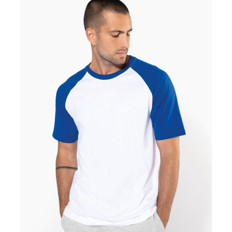 T-shirt baseball bicolore manches courtes Kariban