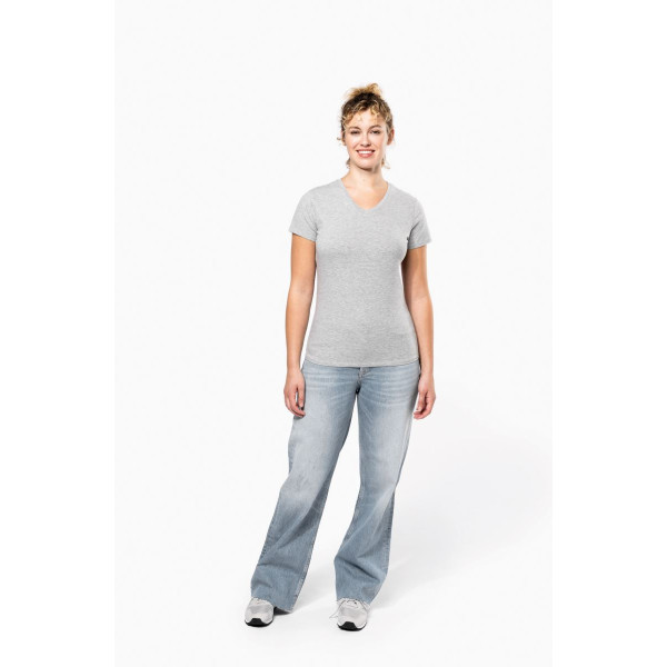 T-shirt col V manches courtes femme Kariban