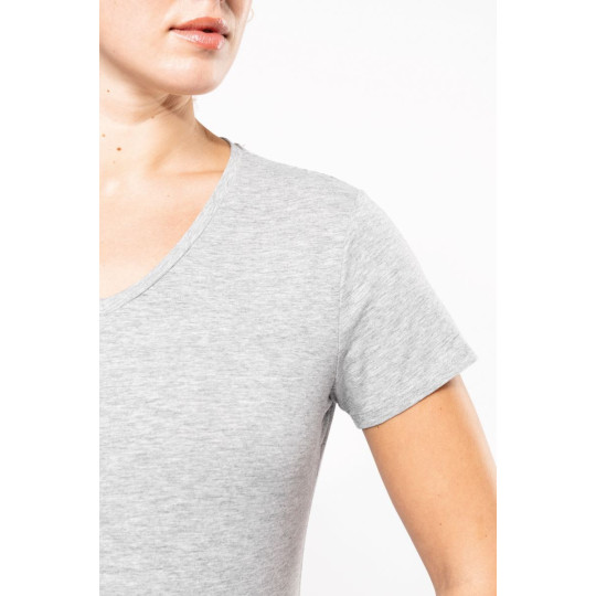 T-shirt col V manches courtes femme Kariban