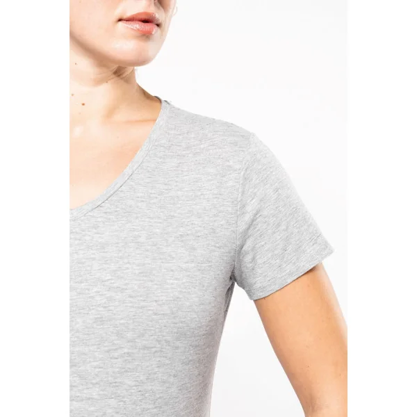 T-shirt col V manches courtes femme Kariban