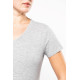 T-shirt col V manches courtes femme Kariban