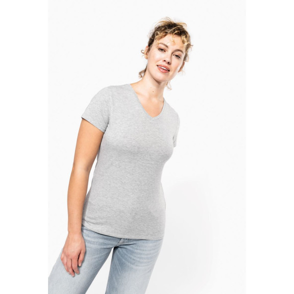T-shirt col V manches courtes femme Kariban