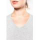 T-shirt col V manches courtes femme Kariban