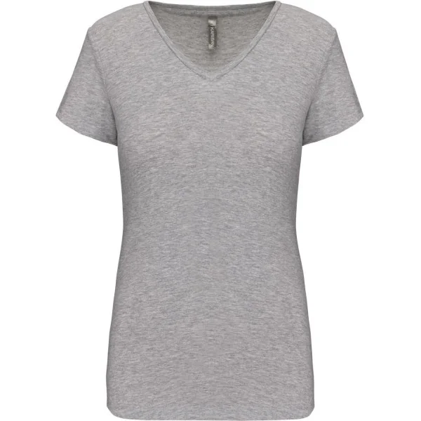 T-shirt col V manches courtes femme Kariban