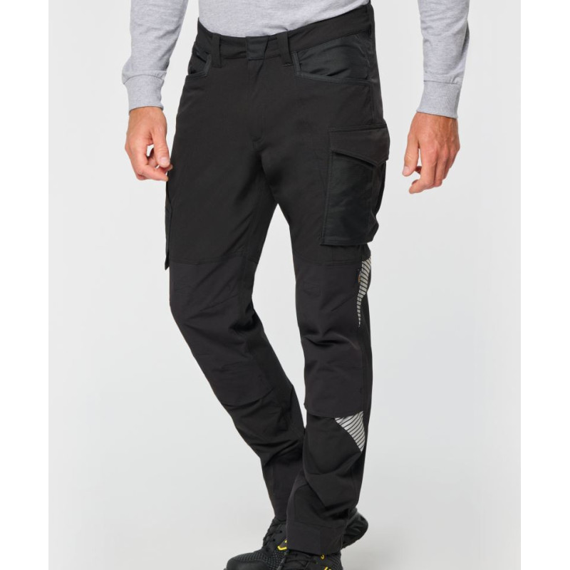 Pantalon stretch recyclé multipoches unisexe WK