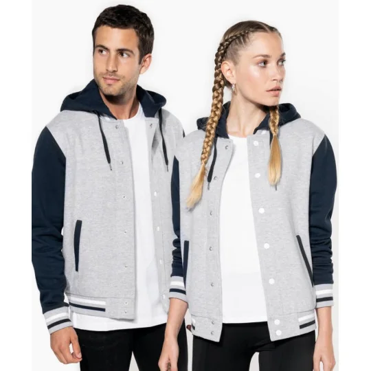 Blouson Teddy à capuche Unisexe Kariban
